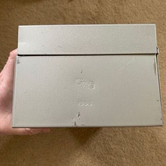 Vintage Metropolitan Life Action File Metal Storage Box - Picture 9 of 12